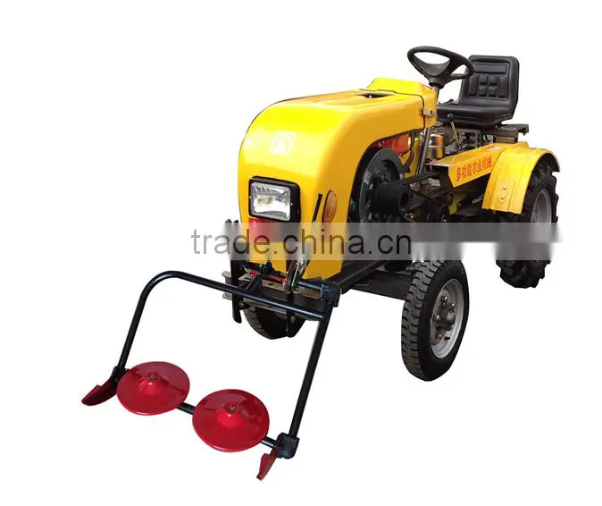 2014 factory supply cheap 12hp/15hp mini tractor with rotary tiller