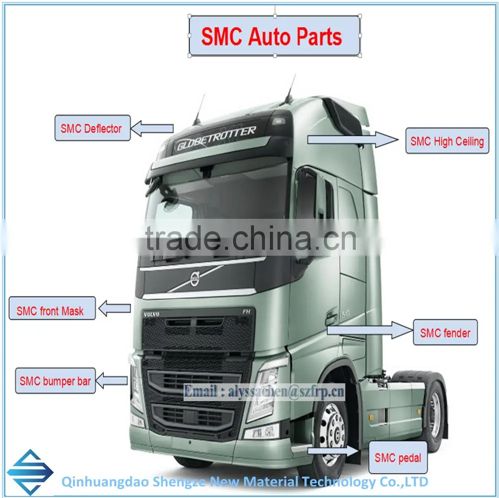 WOHO or customzed heavy truck air deflector
