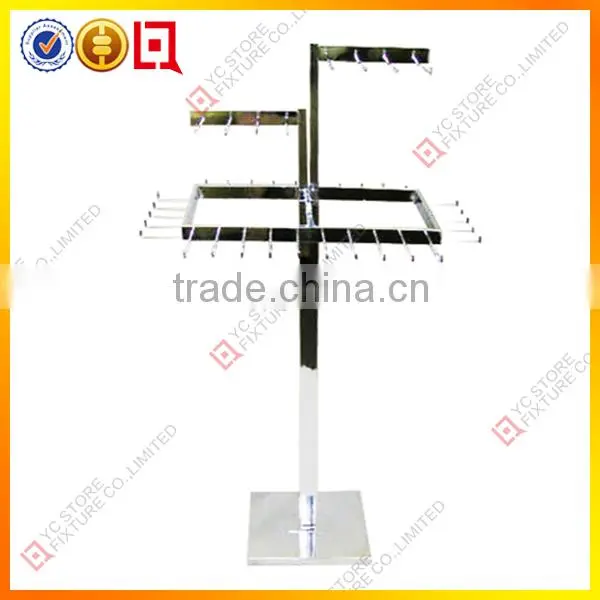 3-Tier metal display for socks with logo