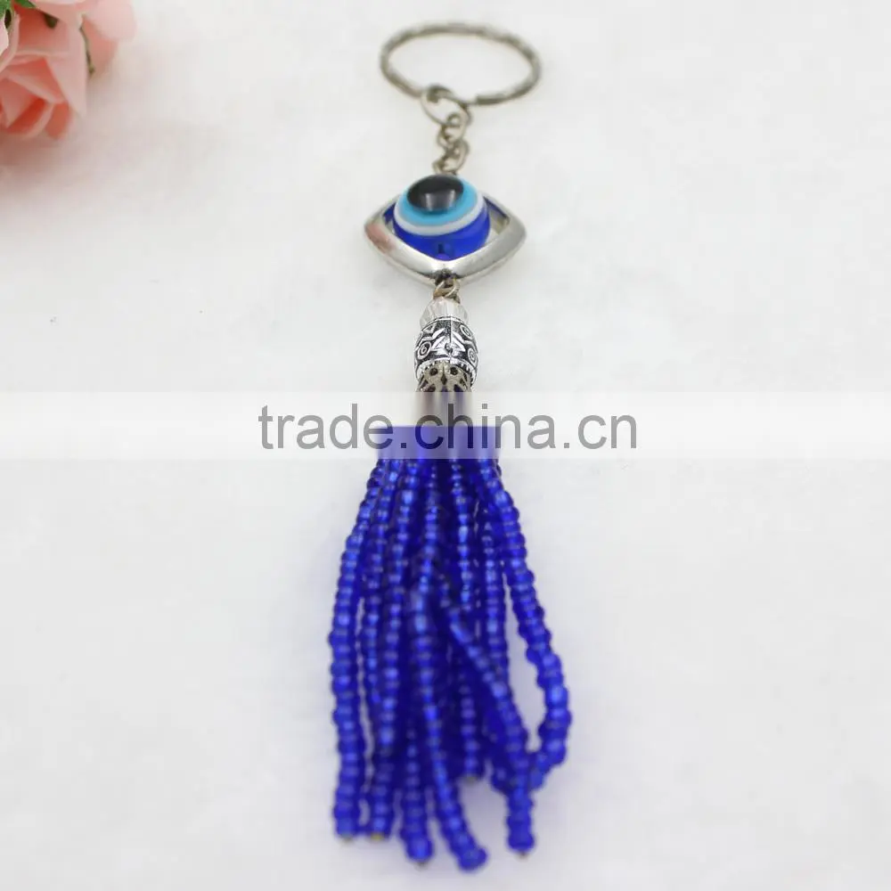 Islamic Acrylic Evil Eye Beads Wholesale Keychain