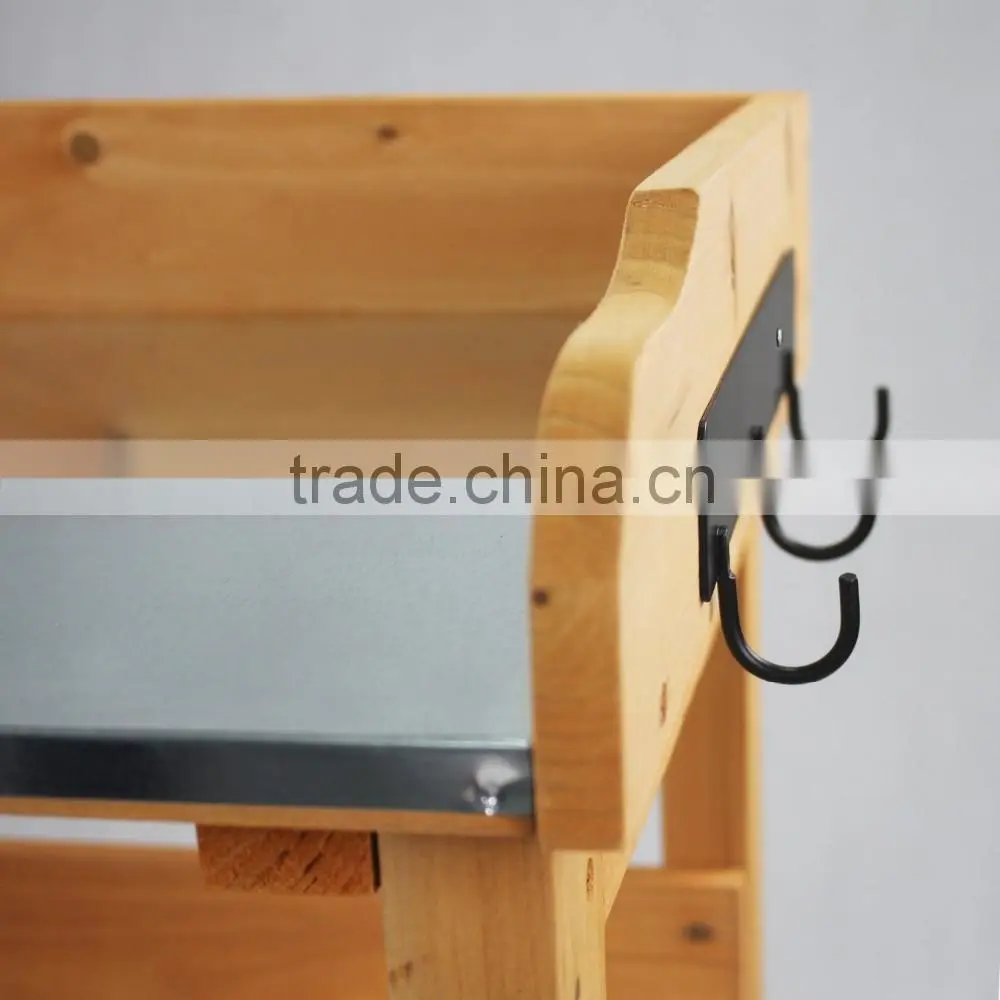 Ningbo FIr Outdoor Wooden Garden Potting Bench Nature color
