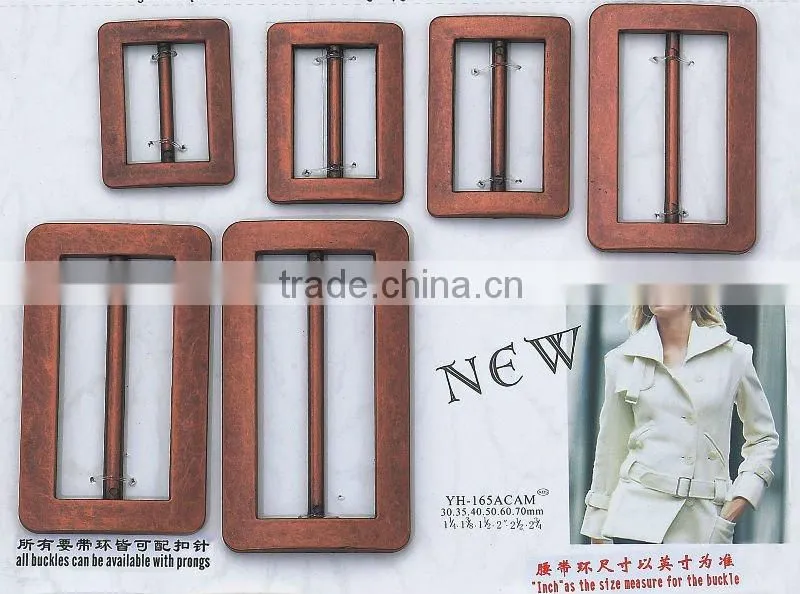 35mm fashional&elegant gold buckle in square shape
