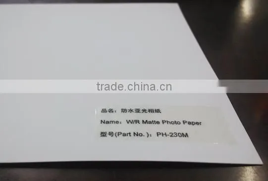 Matte Waterproof Photo Paper 230gsm