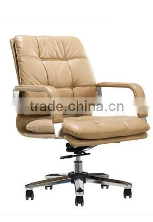 Luxury swivel leather heated office chair
