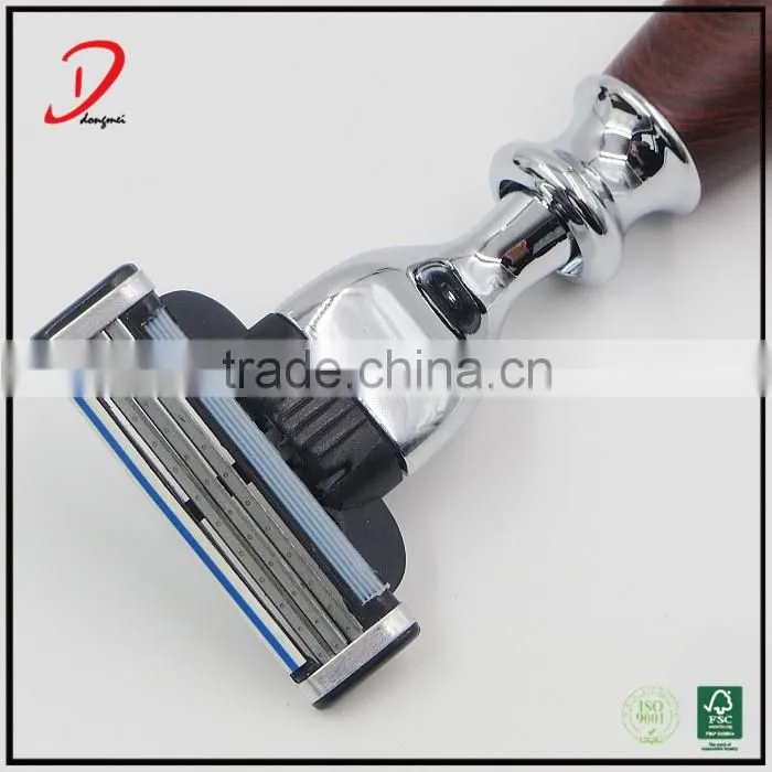 High quality silvertip badger hair shaving brush shaving stand and razor metal shaving brush set