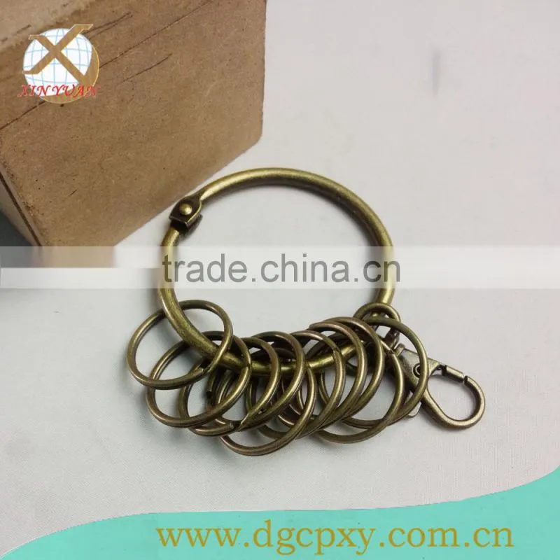 ladies handbag antique brass key ring for cellphone bag