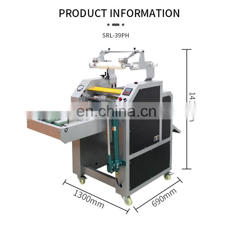 Hot Sale 390Mm Hydraulic Automatic Thermal Roll Laminator Lamination Laminating Machine