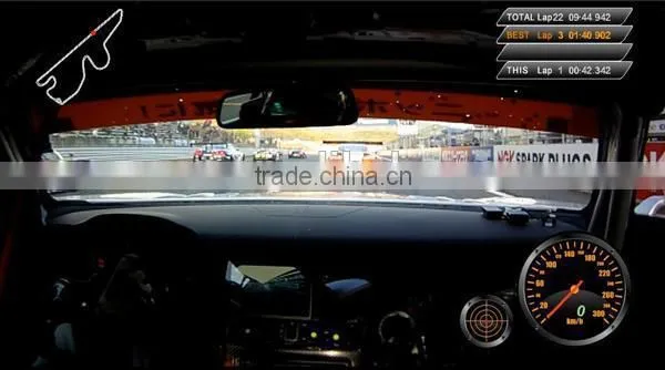 Two channel and two lens 2.7inch screen with GPS and G-sensor racing Car DVR camera