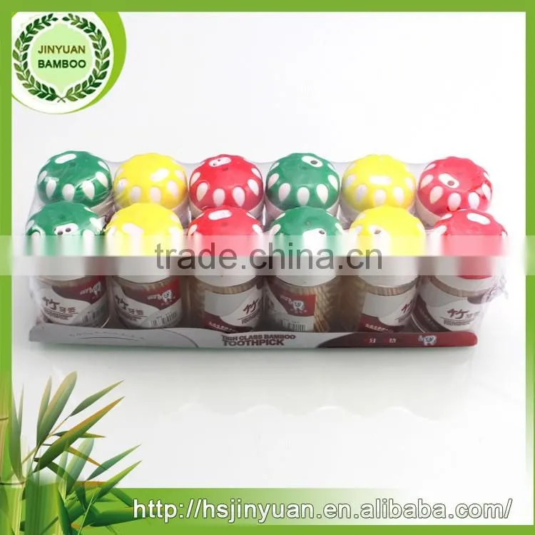China manufacturer wholesale bamboo tooth pick / Eco-Friendly woodtoothpicks with container