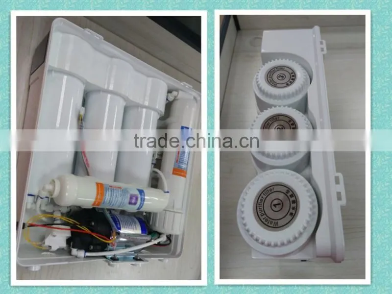 2016 luxury Wall mounted 5 stage reverse osmosis system water filter domestic price