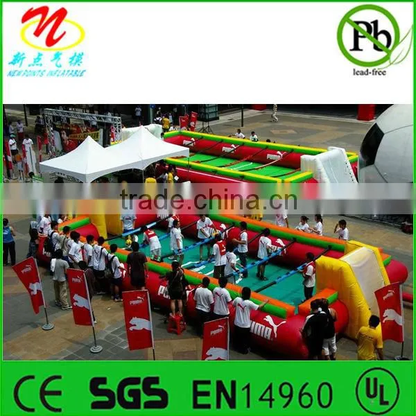Giant inflatable soccer field inflatable football playground for fun