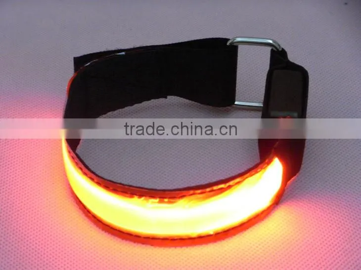 LED light Flash safety arm band safety lights fiber arm bands