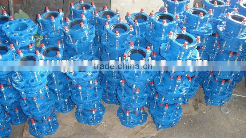 epoxy coating ductile iron pipe joint --- Universal flange adaptor