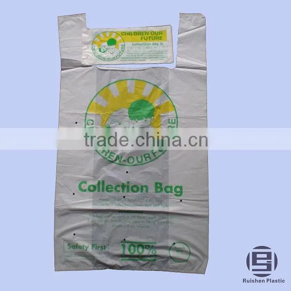 BRC Recyclable PE Plastic Charity Bag With Printing For Collection