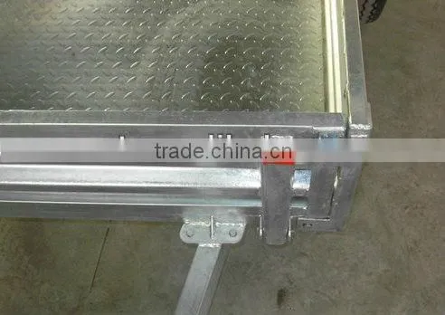8x5FT Heavy duty hot dipped galvanized tandem box trailer, utility trailer