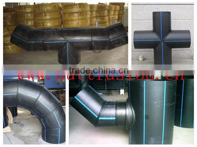 SHG315 multi-angle hydraulic butt fusion welding machine making elbow tee cross and Yshape fittings