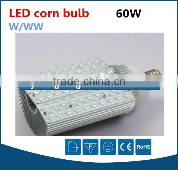 high power 220v e40 base led street corn lamp 60w corn led light