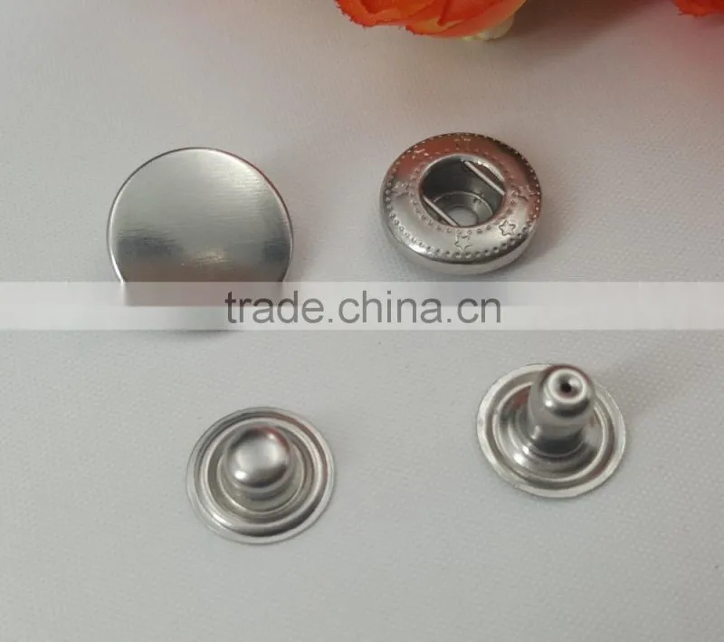 Sedex Audited 2 Pillar Factory Stainless Steel Metal Pree studs Snap button
