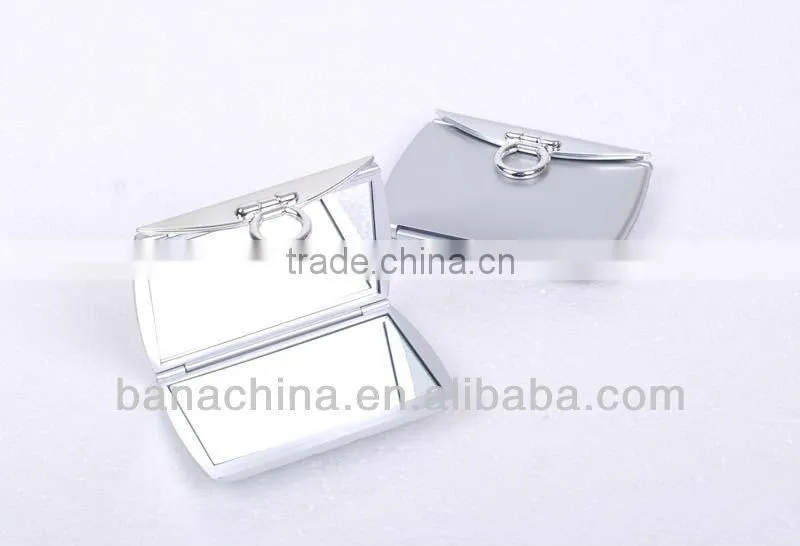 Purse shape double side foldable plastic mirror