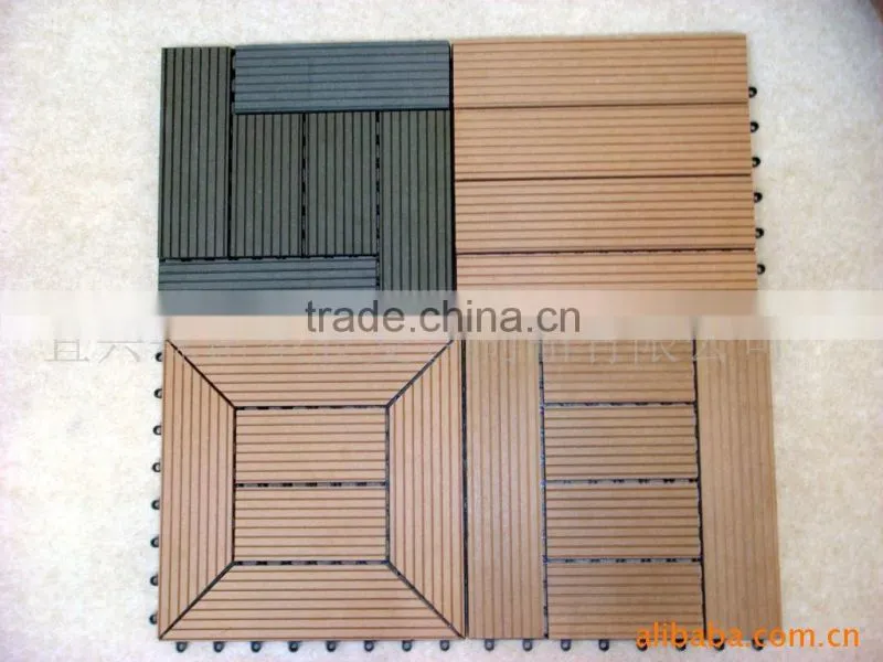 anti slip garden WPC DIY Deck Tile