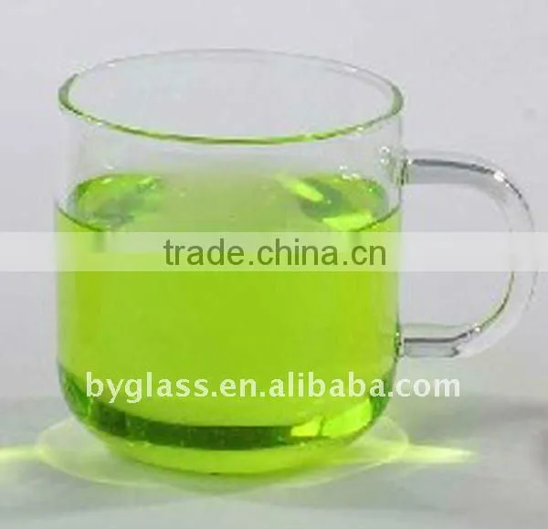 500ml clear borosilicate galss jar with handle