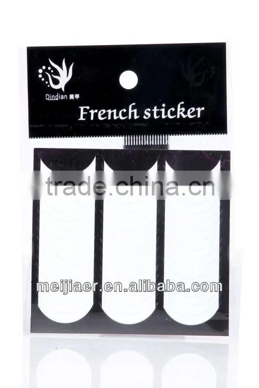 french manicure tape nail tip guide