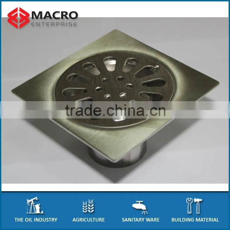 Stainless Steel Floor Drain Shower Drain 80X80mm