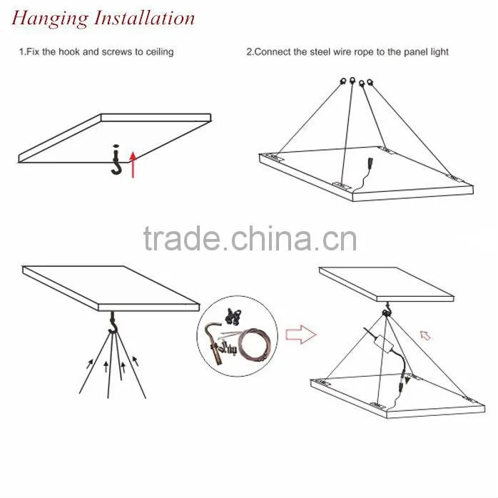 High Brightness Hot sell 1200*300MM 36W/48W/72W LED Panel Light