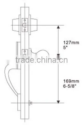 Zinc alloy / High quality / key in knob lock with deadbolt