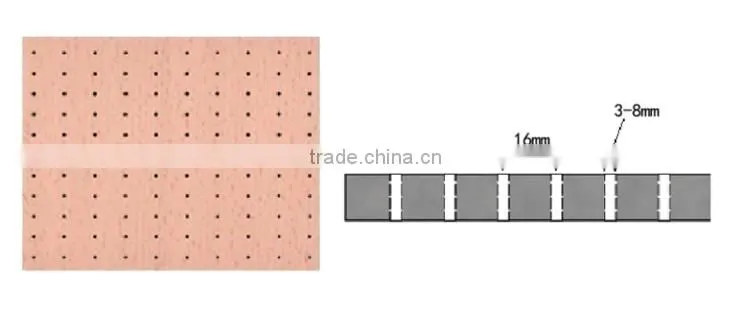 soundproof fireproof acoustic wood mdf board for meeting room