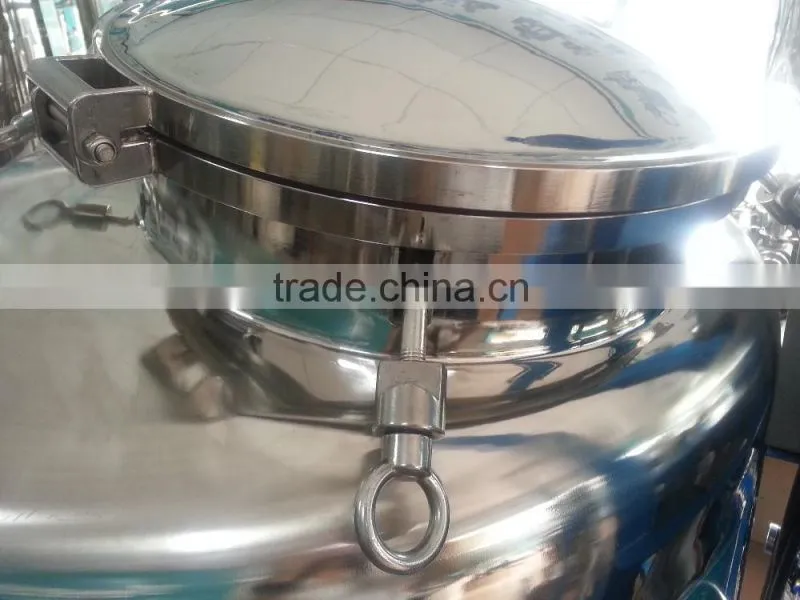 China Alibaba Supplier stainless steel liquid storage tank with key holl lock ,pressure and moveable function
