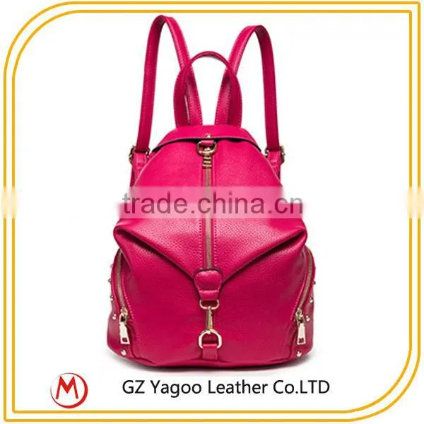 China Manufacturer wholesale school backpack / leather school backpack
