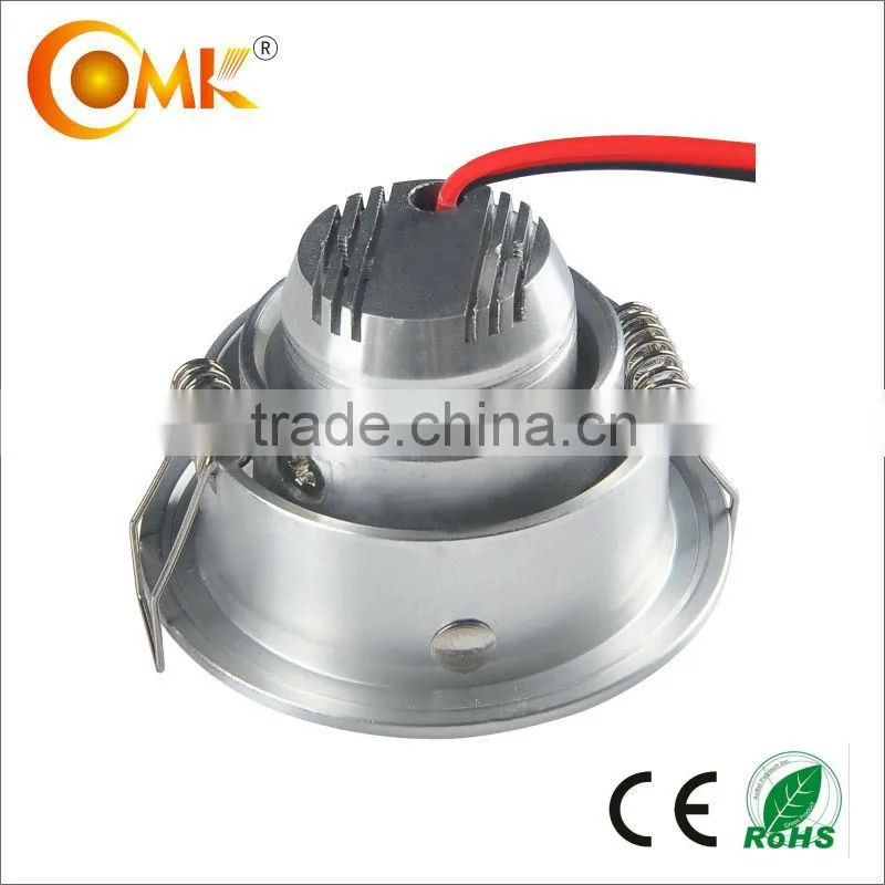 3W Anti-glare Aluminum Round small led spot light
