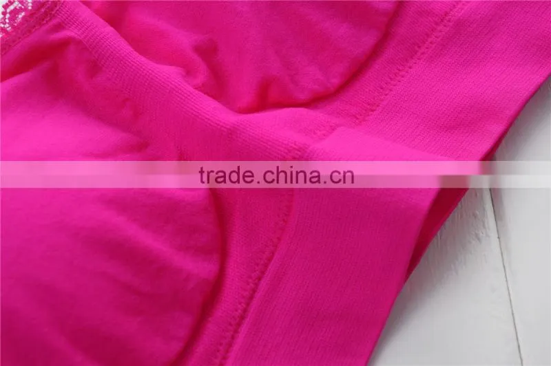 Wholesale underwear women crop top seamless bra with padded cup