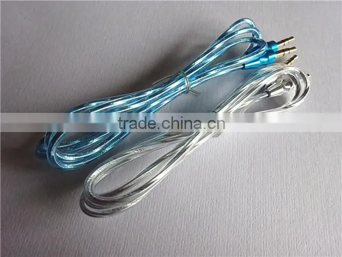 Aluminum foil DC3.5M to DC3.5M metal transparent cable