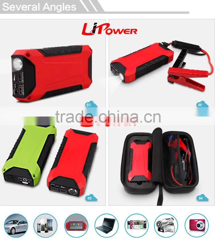 Emergency car battery boost lithium auto jump starter 12v jump starter