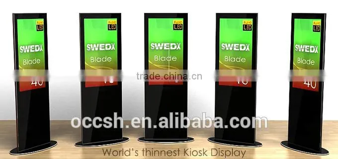 40 Inches LED Advertising Kiosk Stand Aluminum Advertising Machine