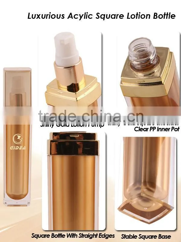 15ml 30ml square acrylic Lotion square bottle