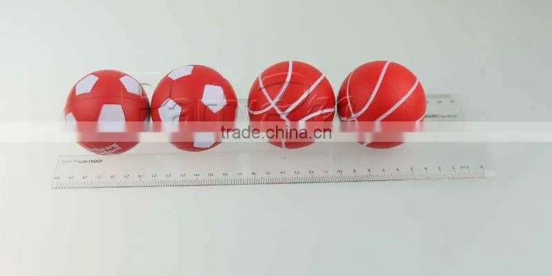 Partypro Zhejiang Factory Wholesale Custom 4 6.3 7 10 15 20cm Mini Red PU Soccer Ball Stress Toy