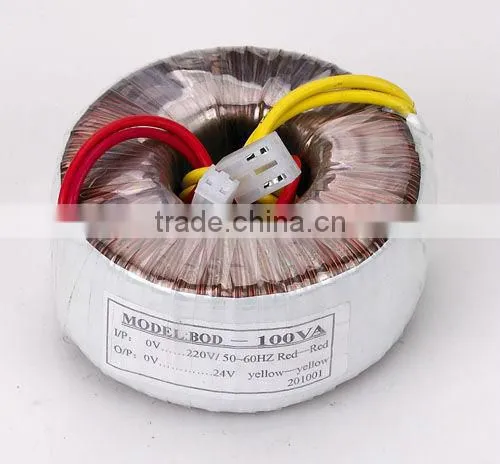Manufacturing Toroidal transformer BOD-6000VA with CE ROHS certification 220VAC to 110VAC 24VAC