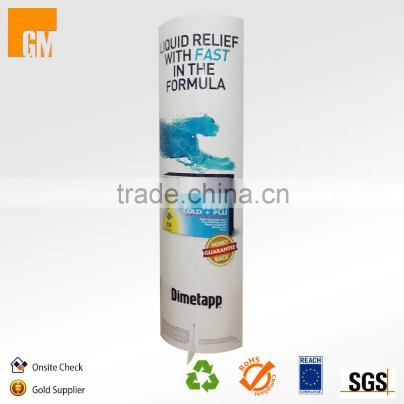 Cardboard Recycable Totem Display Standee for Advertising