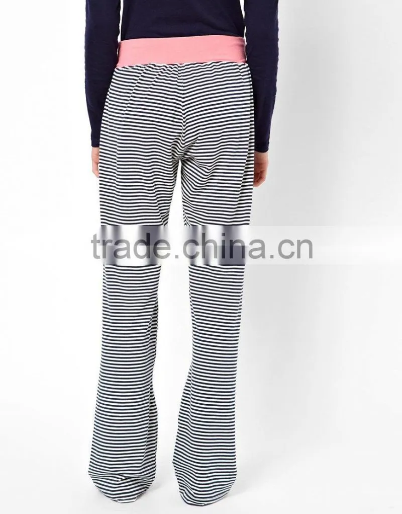 Girls Yarn Dyed Pajama Set With chest Print Top