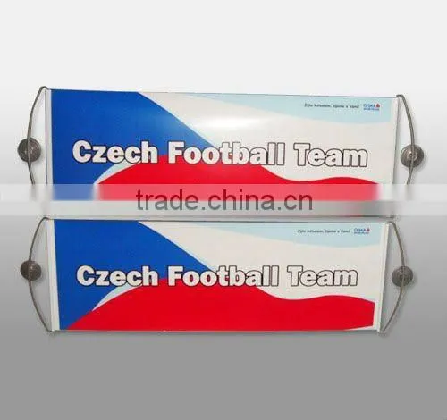 Plastic PET Sports Fans Cheering Rolling Flag/Banner