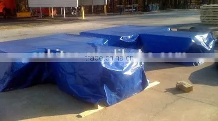 uv resistant waterproof polyester pvc plastic pallet cover manufacturers
