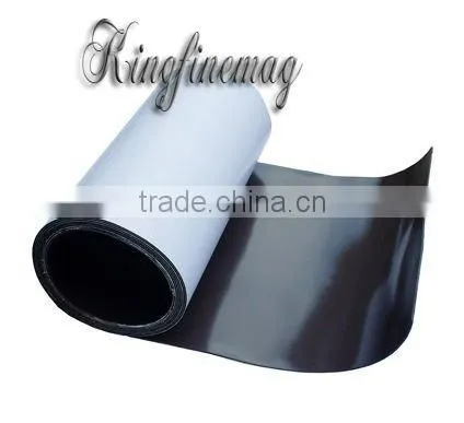 self magnetic sheet with gloss vinyl.double side magnetized,soft magnect.all kinds of lamination.