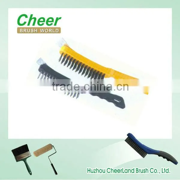 Wire Brush with black wire,plastic handle.
