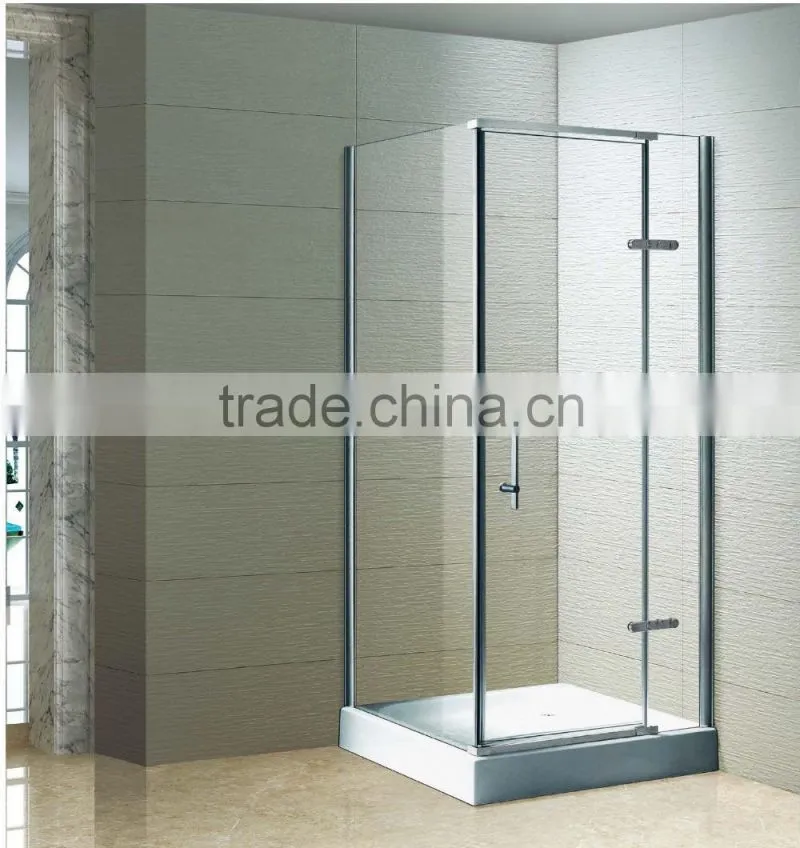 Stainless Steel Glass hinge Pivoted Shower Room (KK3129)