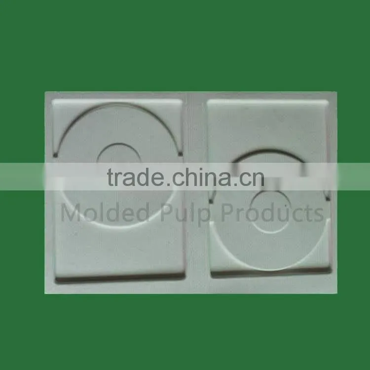 Creative design high quality molded paper pulp tray for earphone,earbud tray