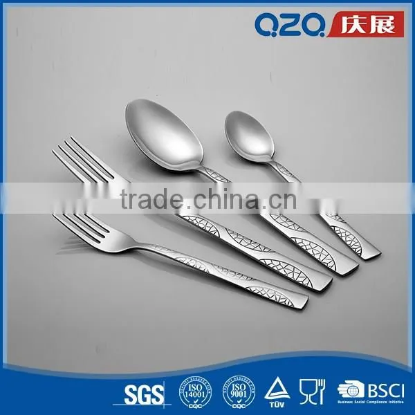OEM professional handle lines flatware set stainless steel banquet tableware