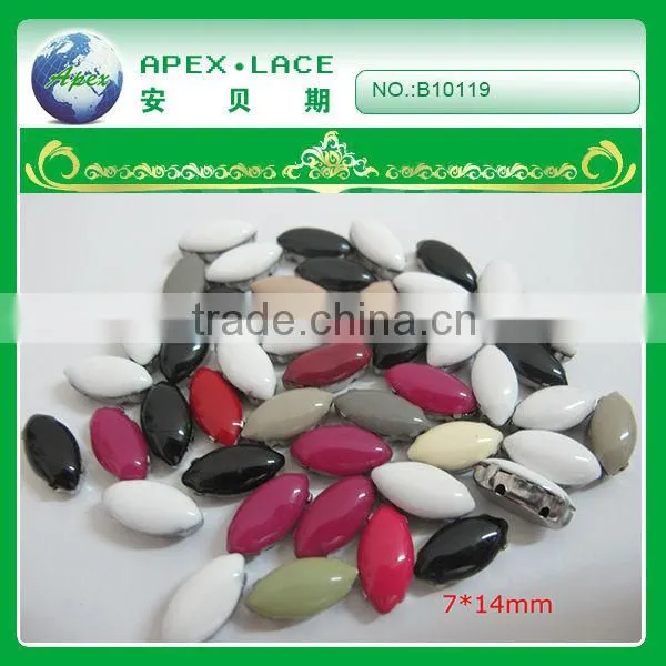 B10119 Decorative neck fashion garment buttons guangzhou wholesale
